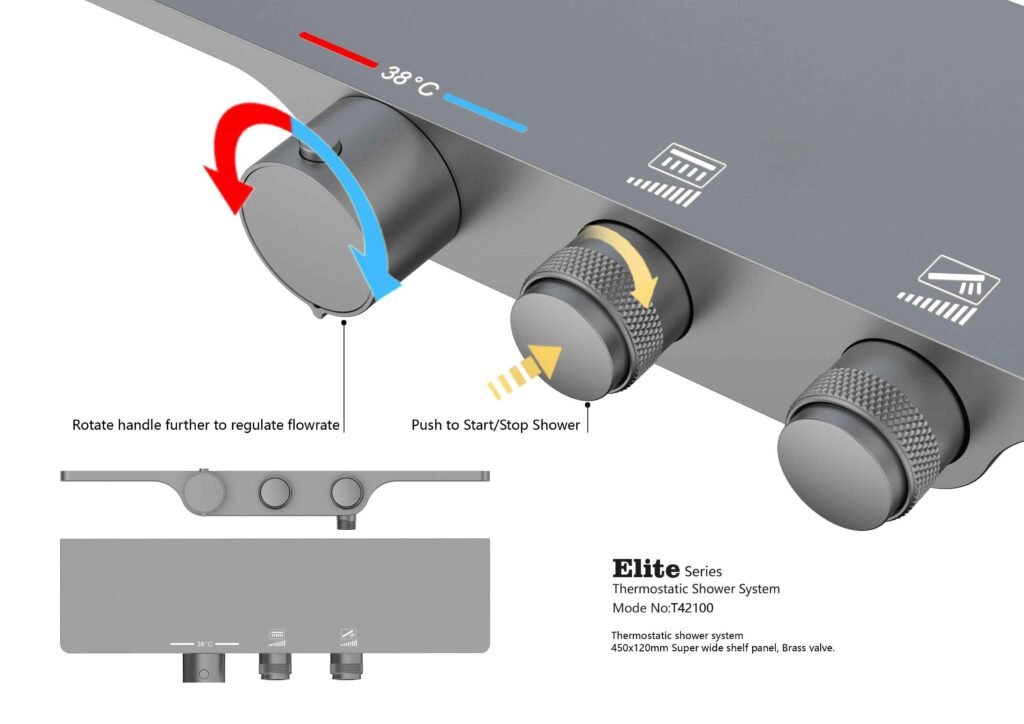 multi-functional controlling panel of a shower system from bestbathroom